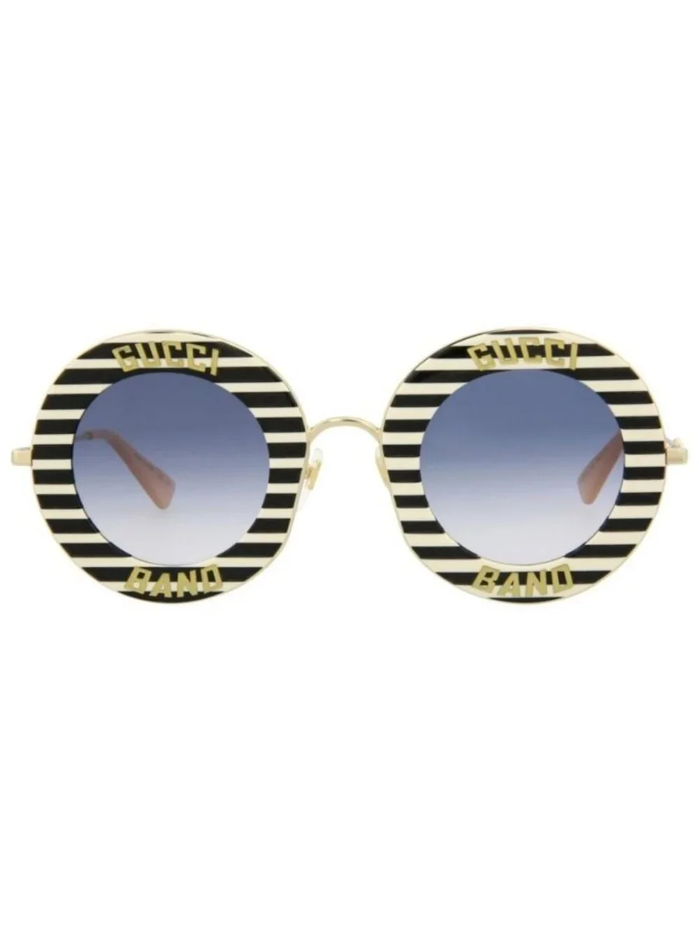 New Gucci Womens Round/Oval Black Gold Blue Fashion Designer Sunglasses